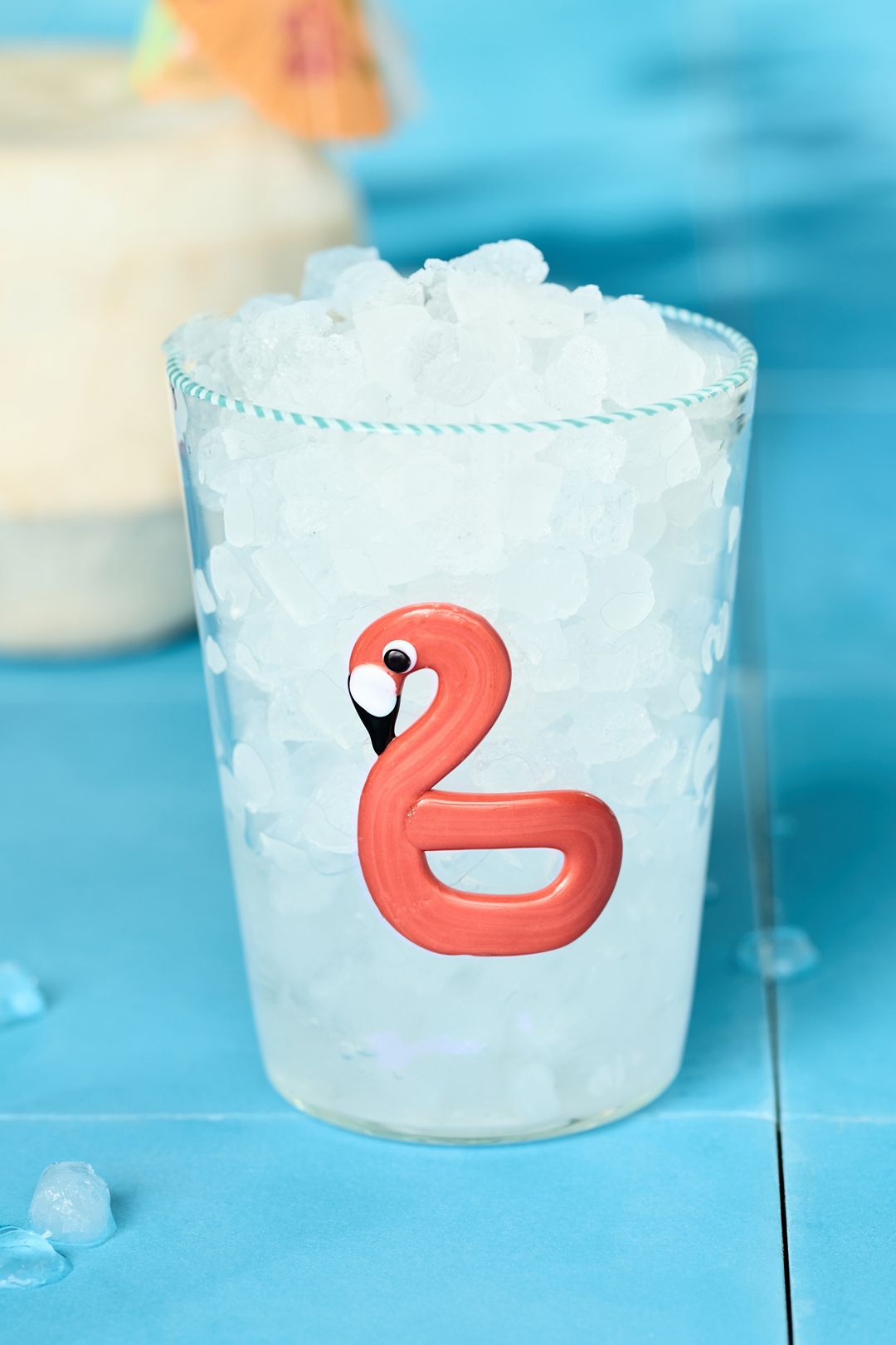Poolside Juice Glass - Flamingo, One Size