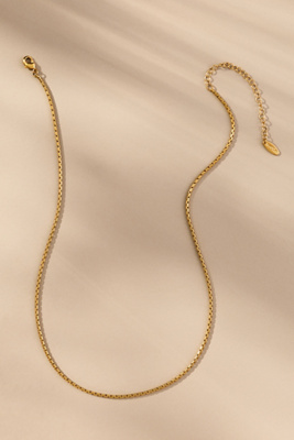 By Anthropologie Tennis Chain Necklace In Gold