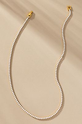 Water-Resistant Delicate Tennis Necklace