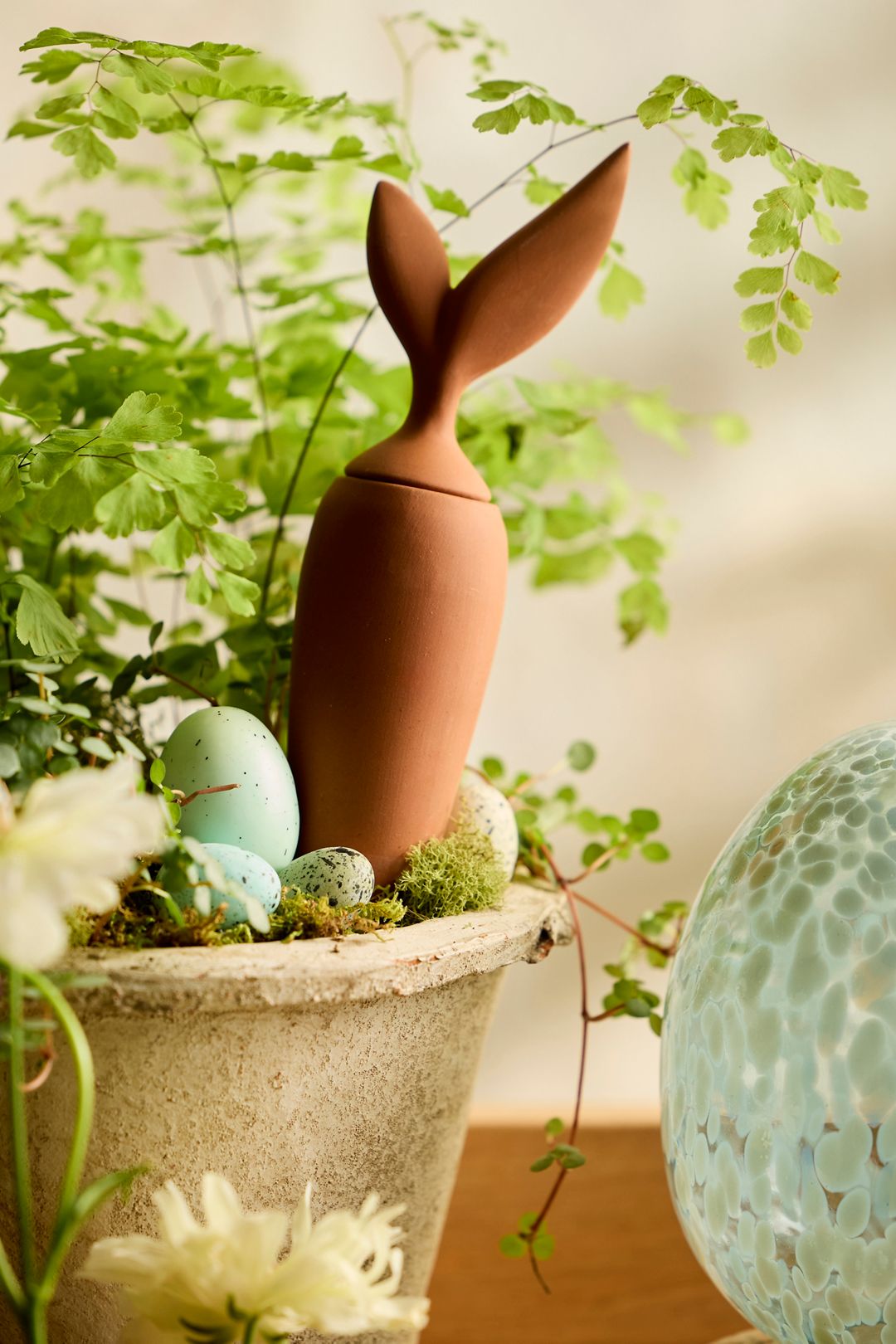 Carrot Terracotta Watering Spike - Terracotta, One Size