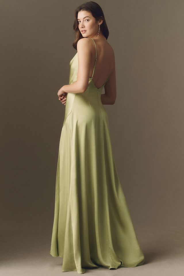 Elliatt Nessa Draped Satin Cowl Gown #1
