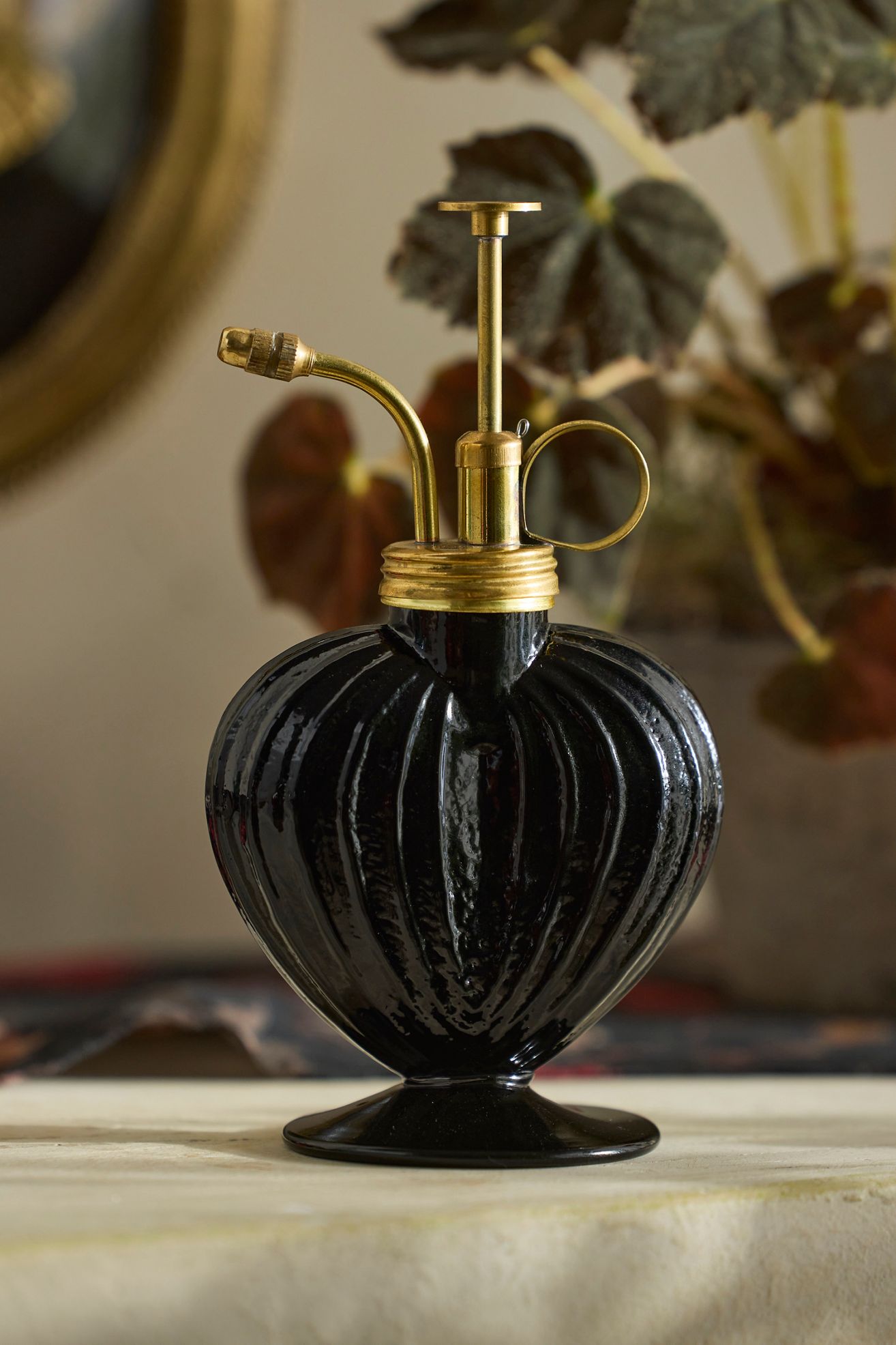 Heart Glass Mister - Black, 5 oz