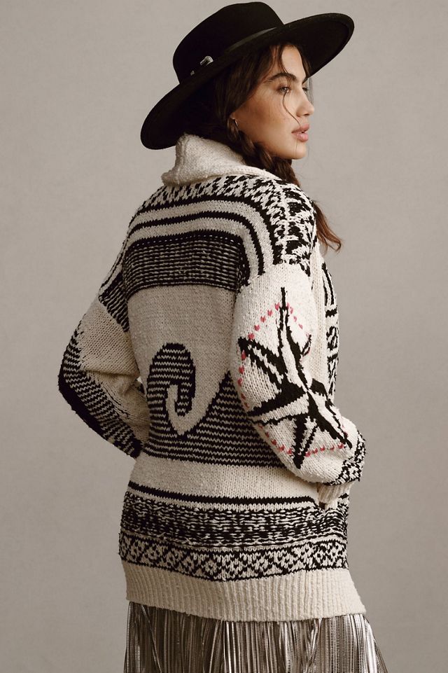 Pilcro Slouchy Waves Cardigan Sweater #1