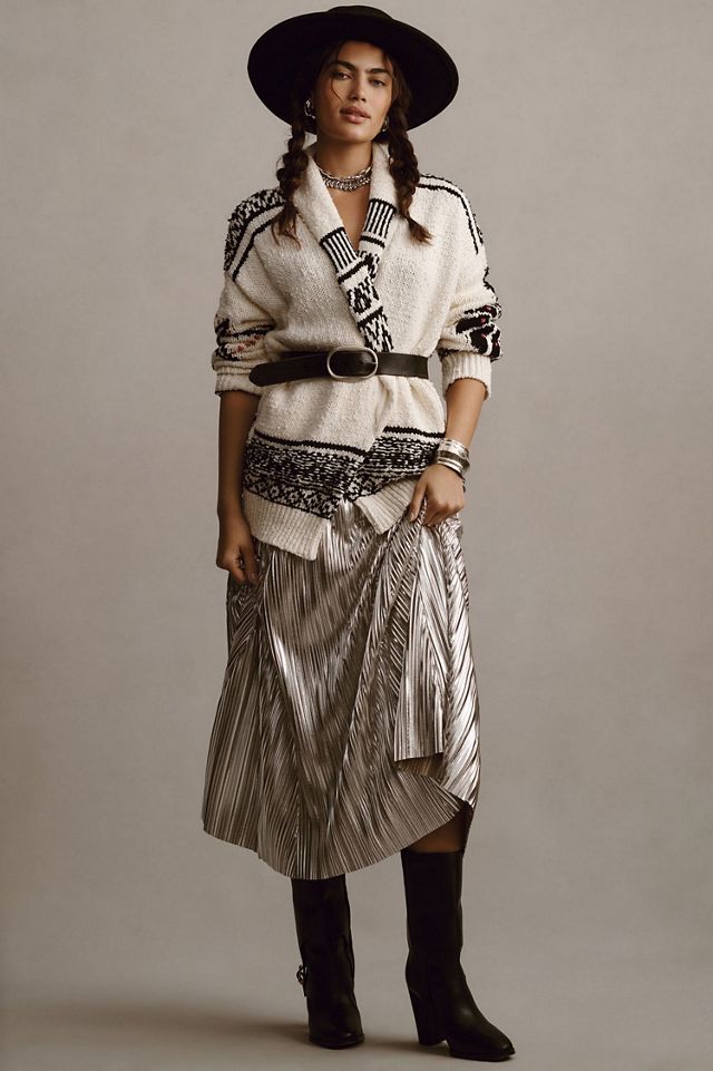 Pilcro Slouchy Waves Cardigan Sweater #3