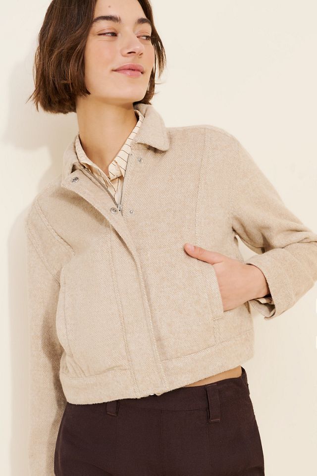Habitual Textured Zip Front Jacket #3