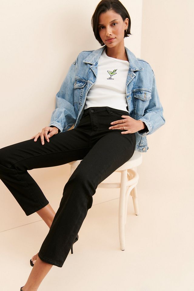 Good American Classic Crossover Jeans #3