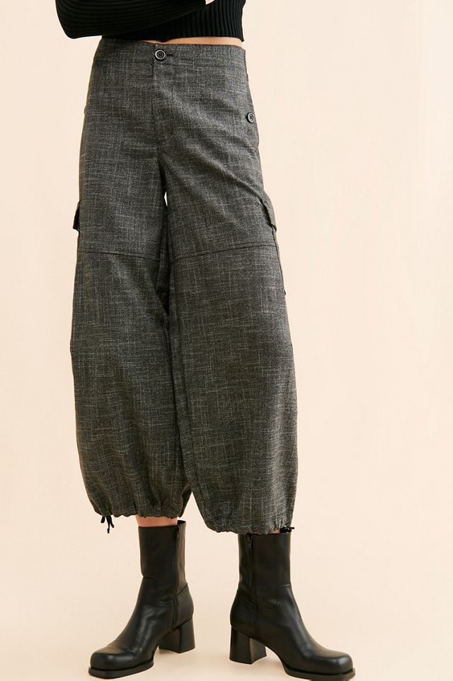 Tweed Parachute Pants #3