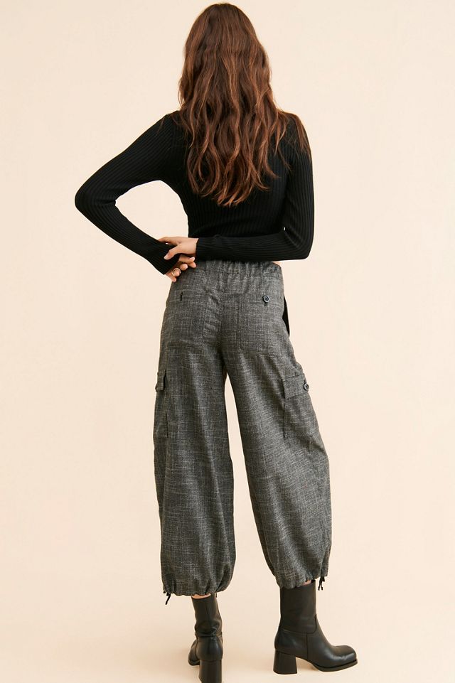Tweed Parachute Pants #1