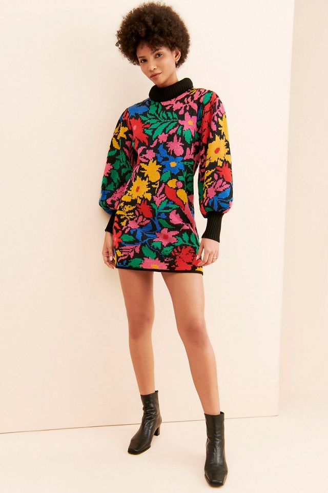 FARM Rio Tropical Garden Sweater Dress #3