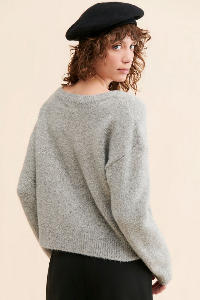 Maeve Bow Icon Shimmer Sweater #2