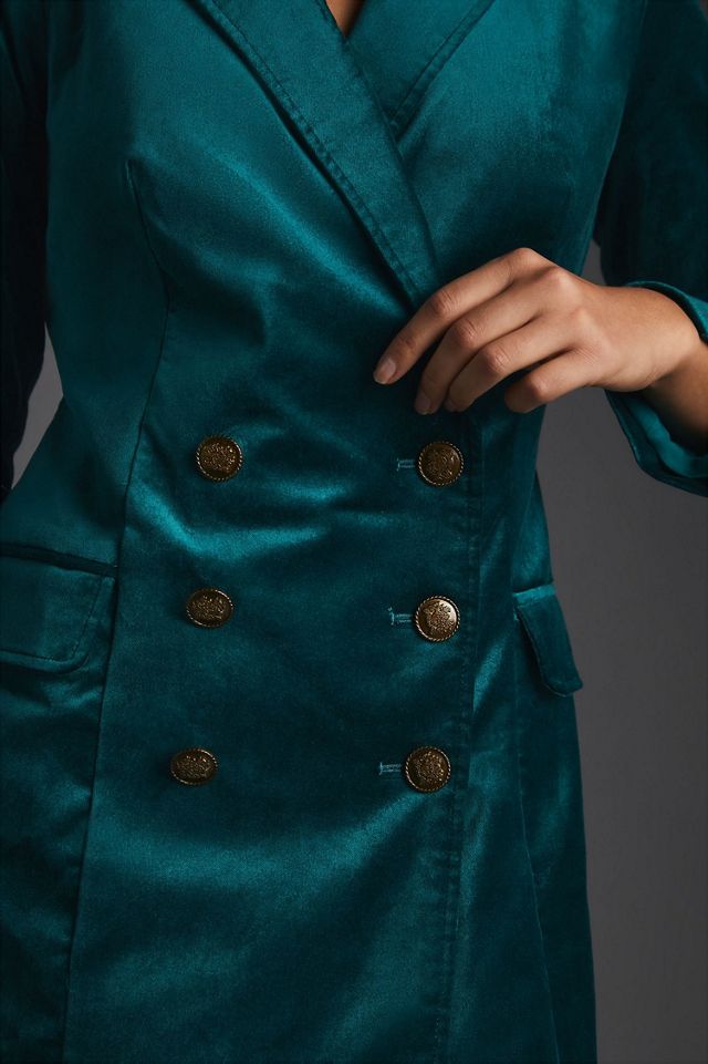 Maeve Velvet Blazer Dress #3