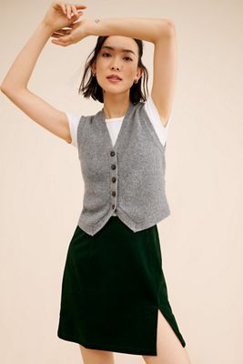 FRENCHMAUVE Emma Corduroy Mini Skirt