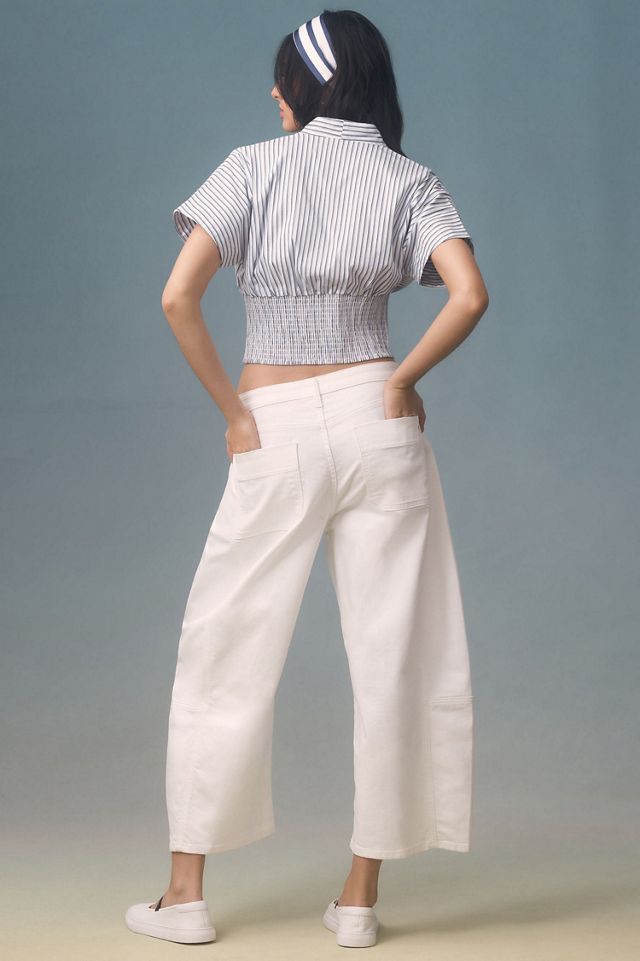 Pilcro Heritage Curve Mid-Rise Barrel Jeans #4