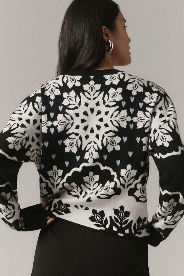 Maeve Cropped Crewneck Sweater #3