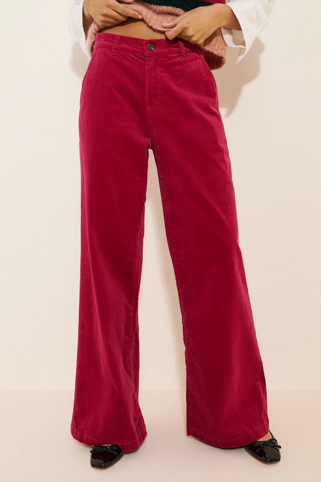AG Jeans Stella Velvet Low Slung Palazzo Jeans #1