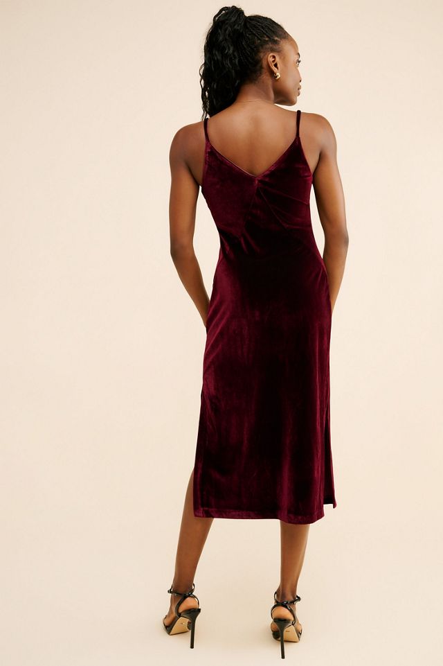 Hutch Velvet Midi Slip Dress #3