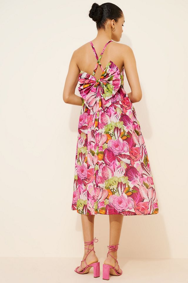 Rachel Antonoff Rebecca Silk Blend Midi Dress #1