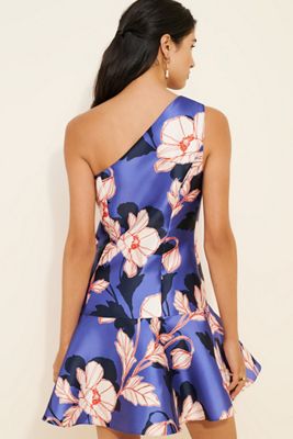 Hutch One-Shoulder Drop Waist Mini Dress