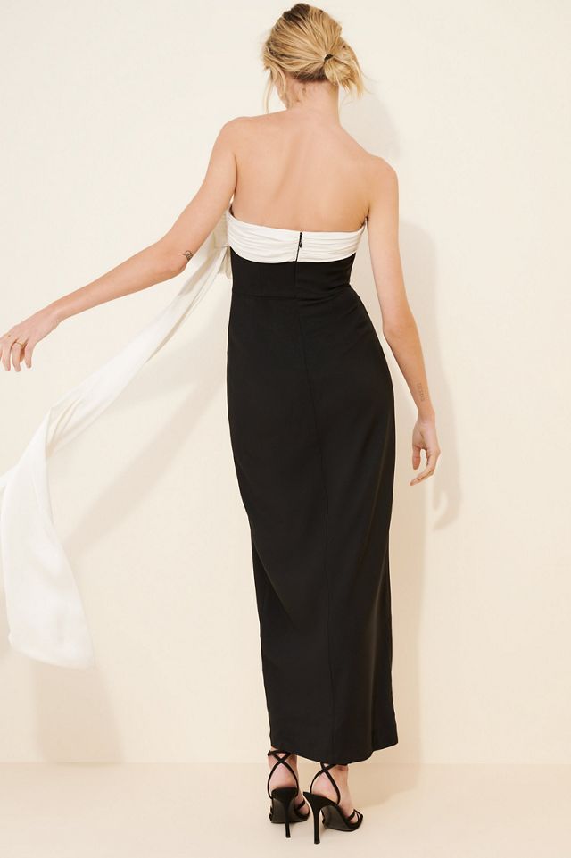 Hutch Strapless Column Bow Maxi Dress #4