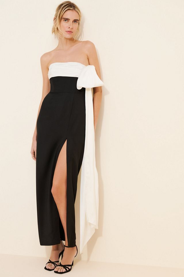 Hutch Strapless Column Bow Maxi Dress #3