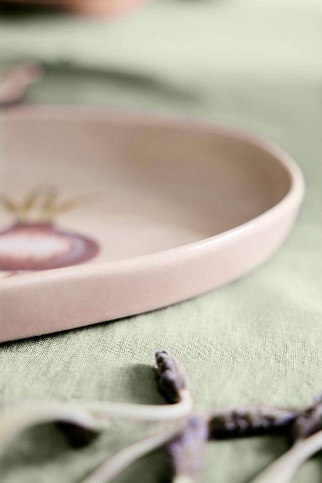 Red Onion Stoneware Serving Platter #2