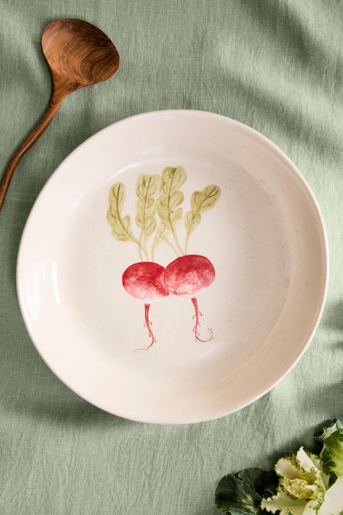 Radish Stoneware Serving Bowl