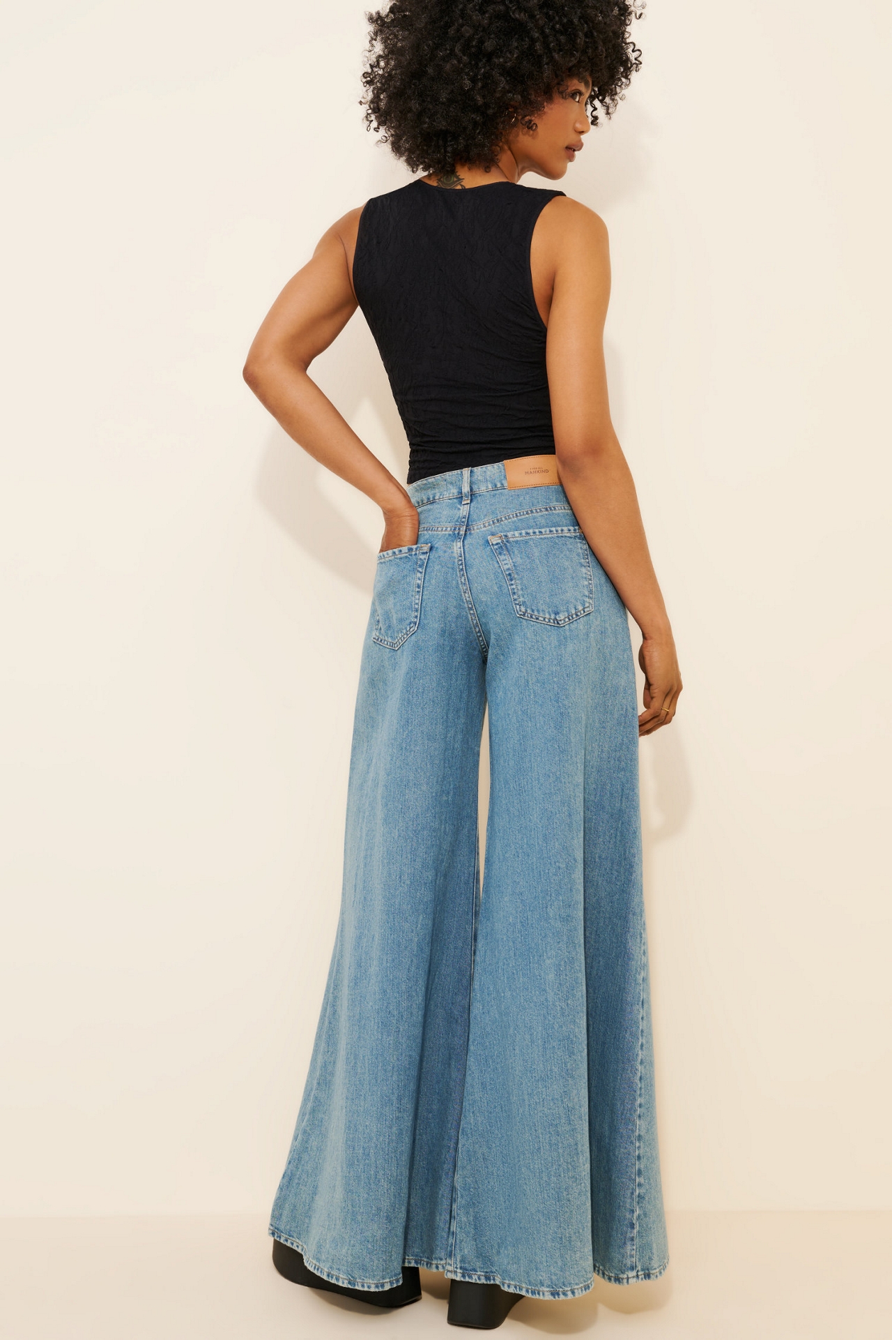 7 For All Mankind Willow Wide Leg Slit Jeans