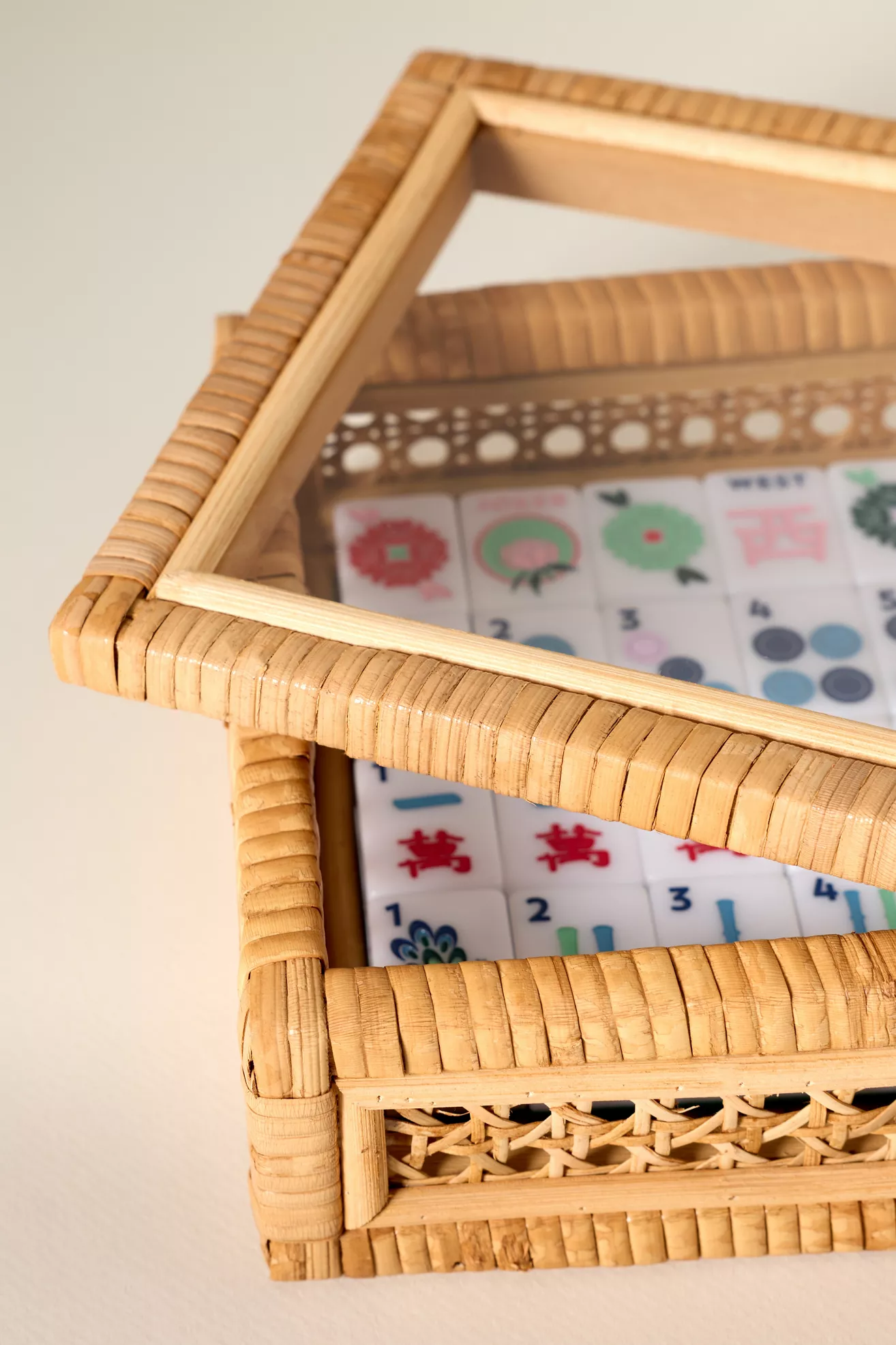 The Mahjong House Rattan Tile Box
