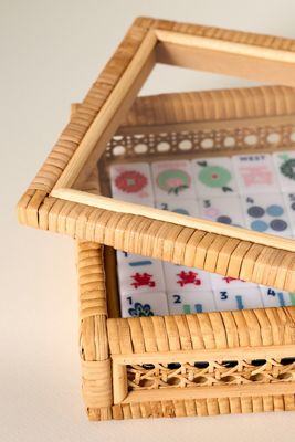 The Mahjong House Rattan Tile Box