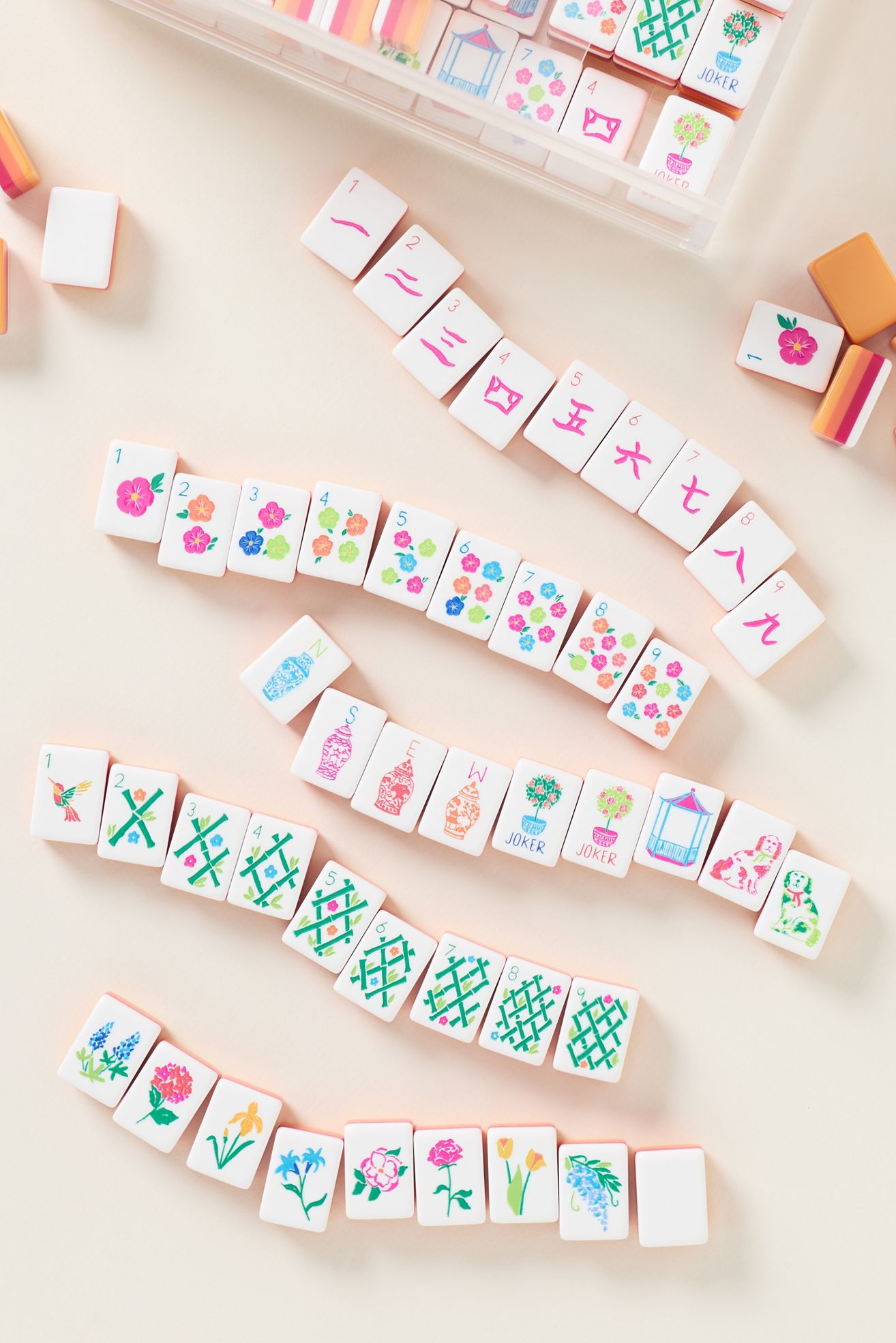 Oh My Mahjong Sunset Tile Set - Orange, One Size