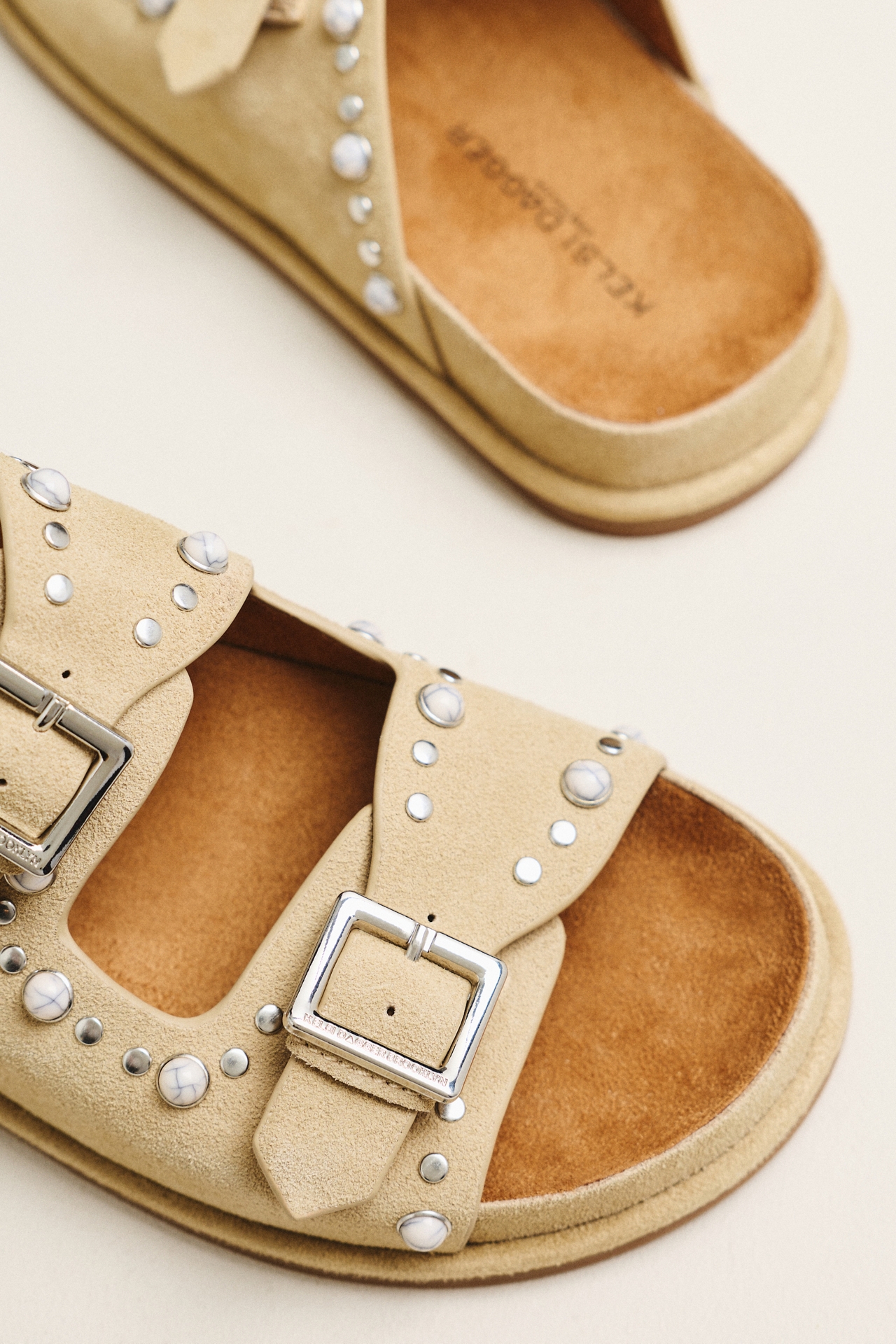 Kelsi Dagger Brooklyn Studded Double-Strap Sandals