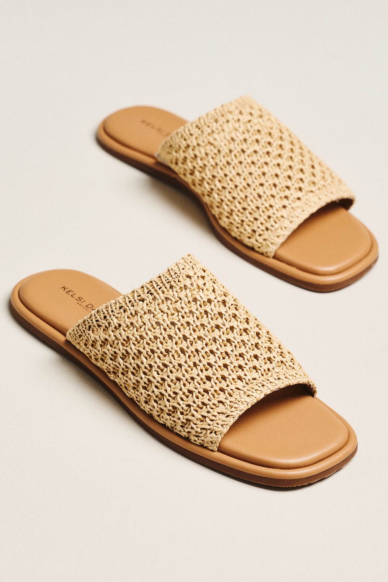 Kelsi Dagger Brooklyn Benny Netted Raffia Slides