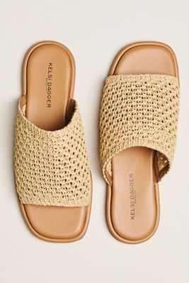 Cross-Strap Slide Sandals | Anthropologie