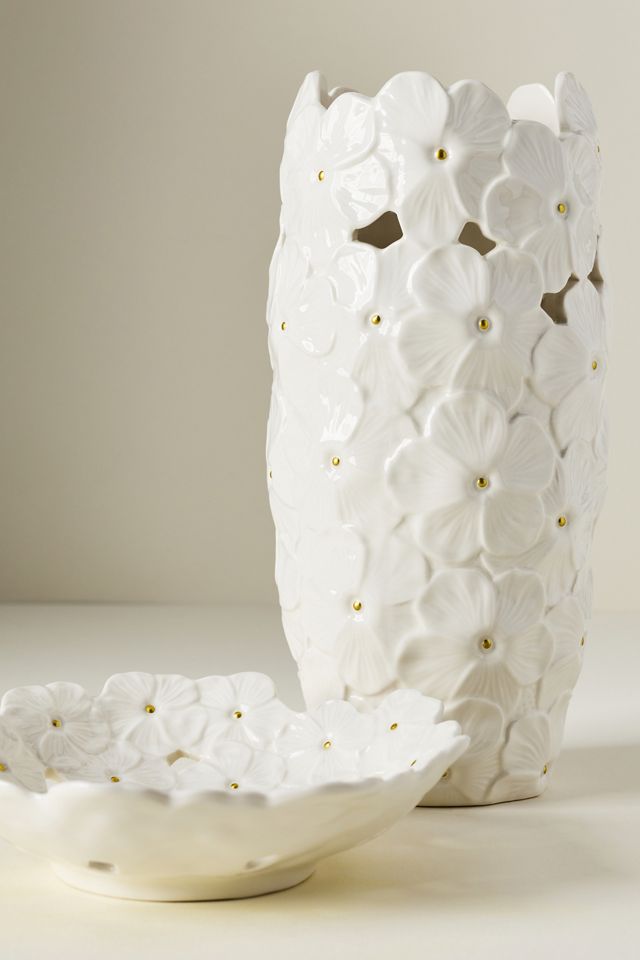 Flora Ceramic Flower Vase | AnthroHome