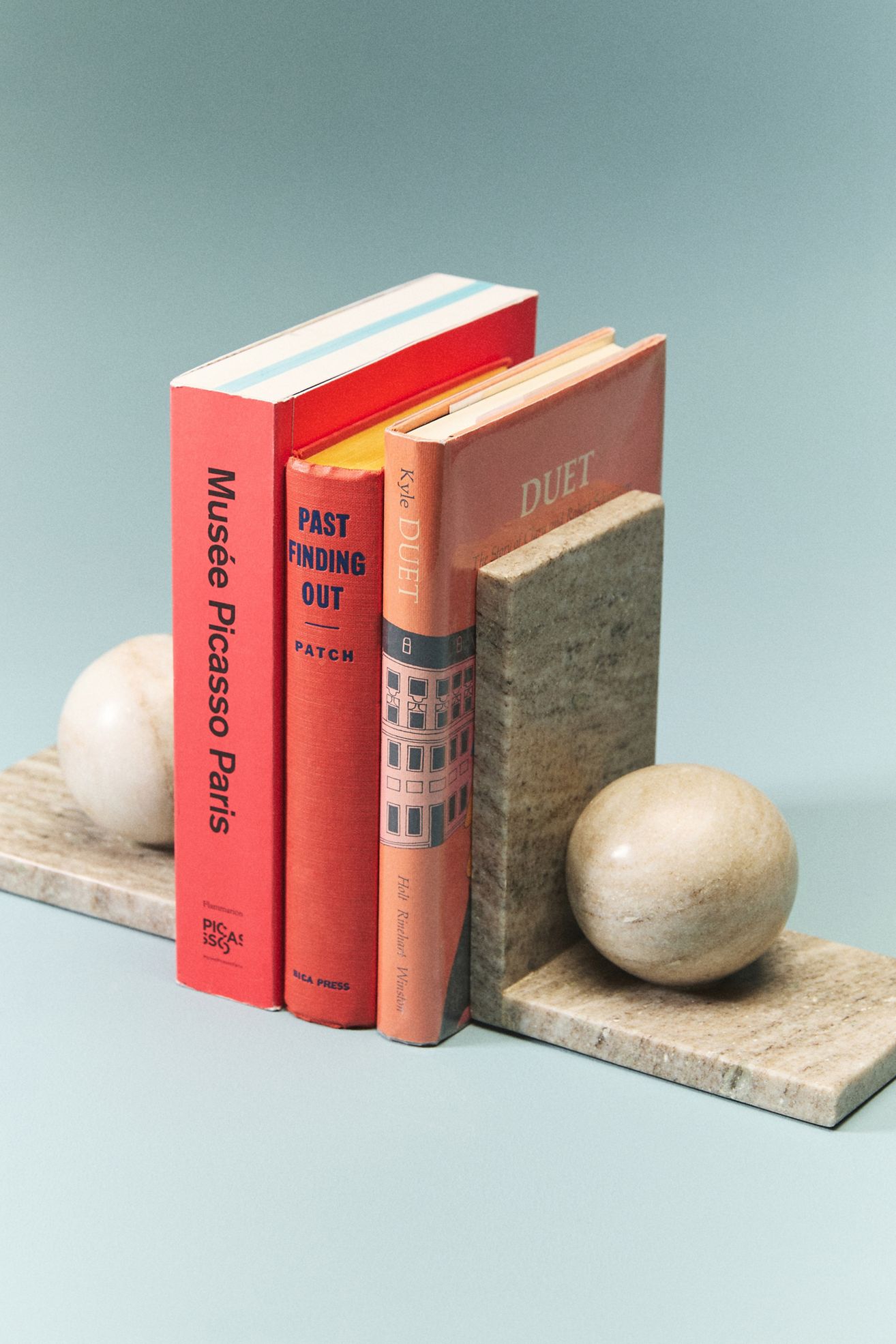 Marble Sphere Bookends - Grey Marble, Assorted