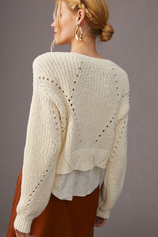 Layered Mixed Media Sweater #1