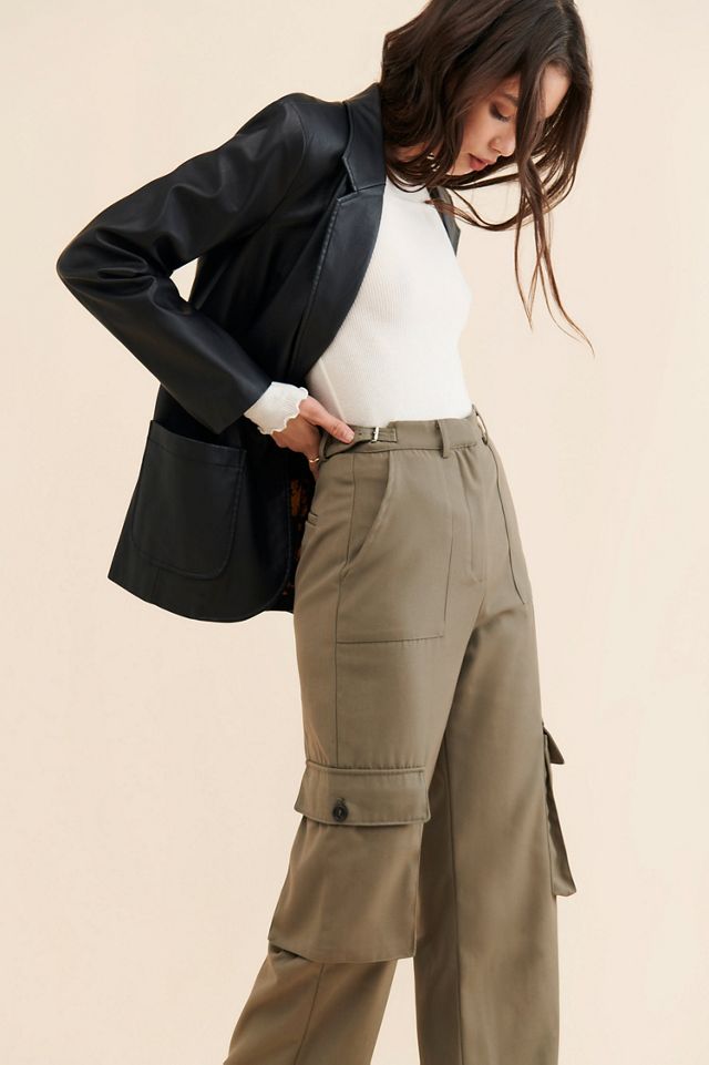Moon River Buckle Cargo Pants #3