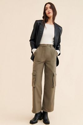 Moon River Buckle Cargo Pants