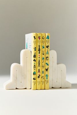 Marble Serica Bookends