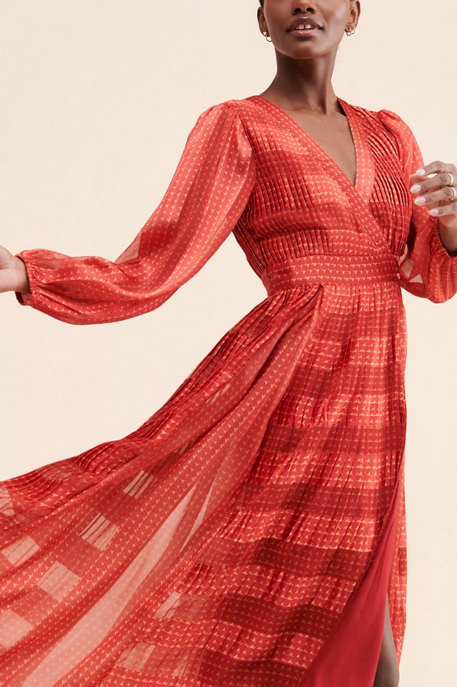 Let Me Be Pleated Maxi Dress #4