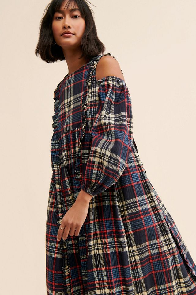 Damson Madder Wren Cold Shoulder Dress #2