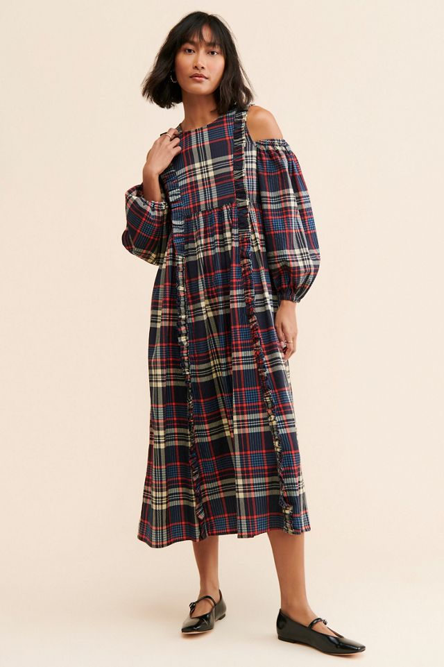 Damson Madder Wren Cold Shoulder Dress #4