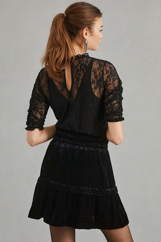 Somerset Velvet Mini Skirt #4