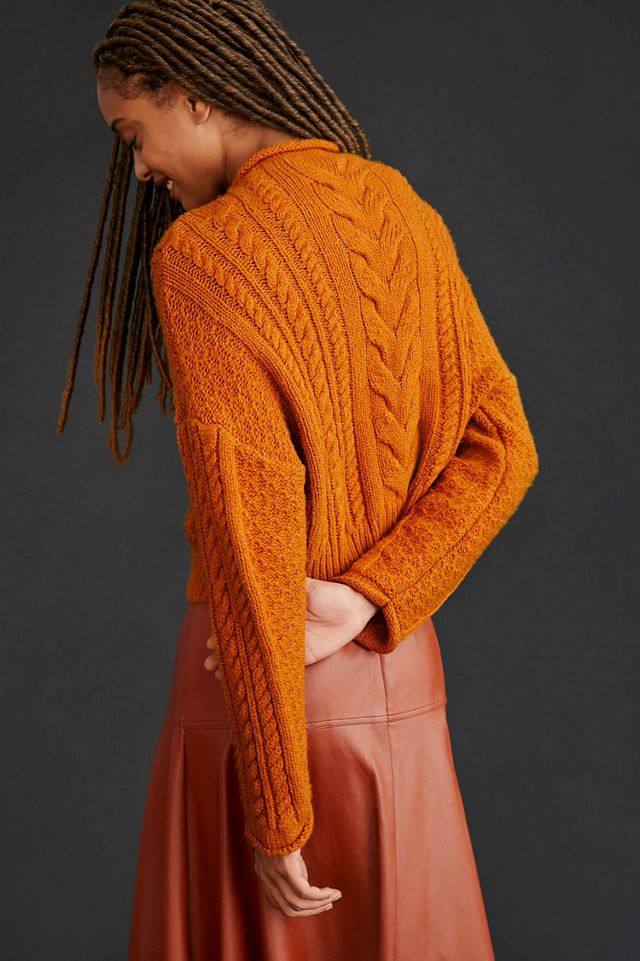 Mock Neck Knit Sweater #1