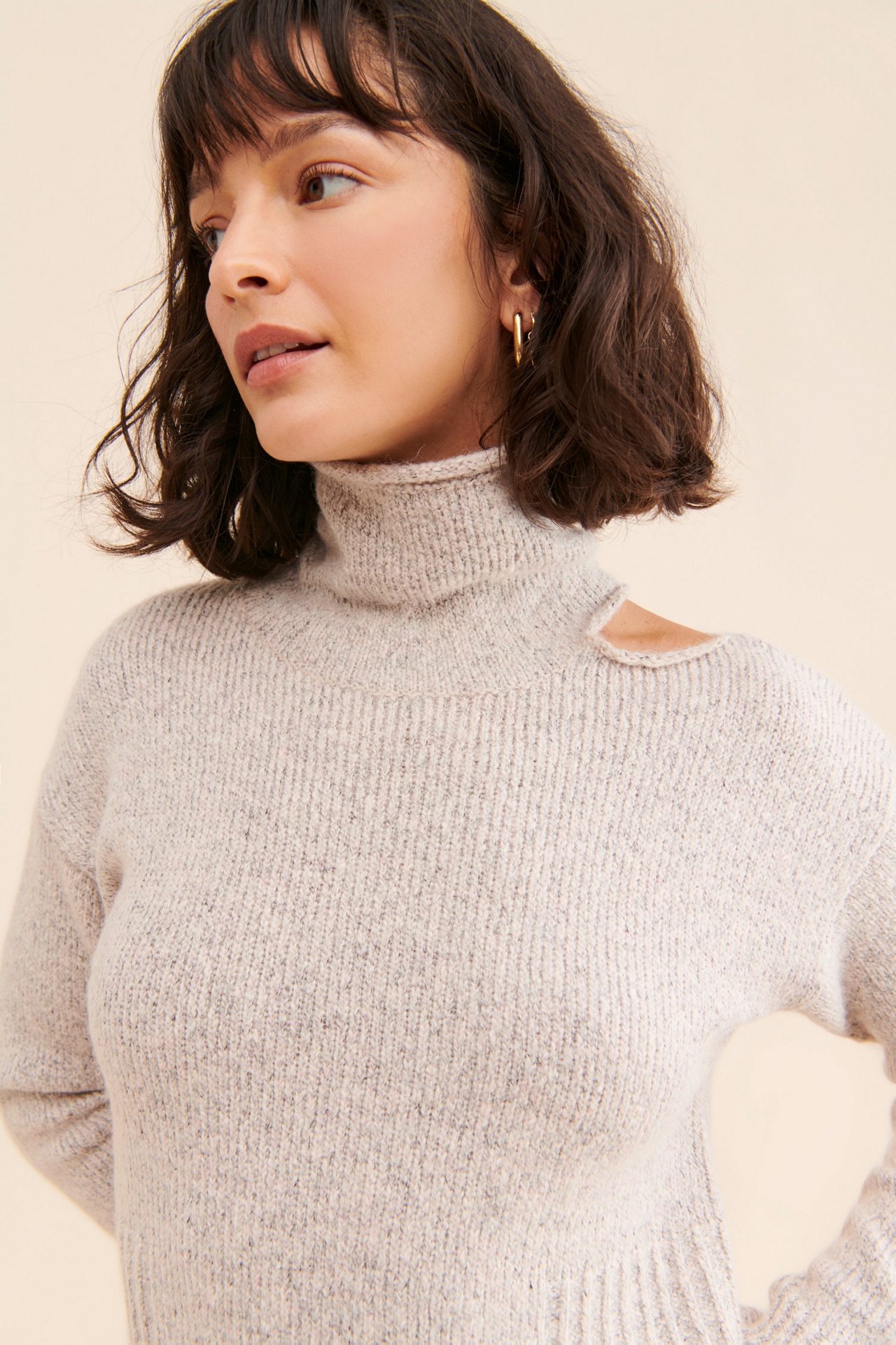 525 Cutout Sweater Dress
