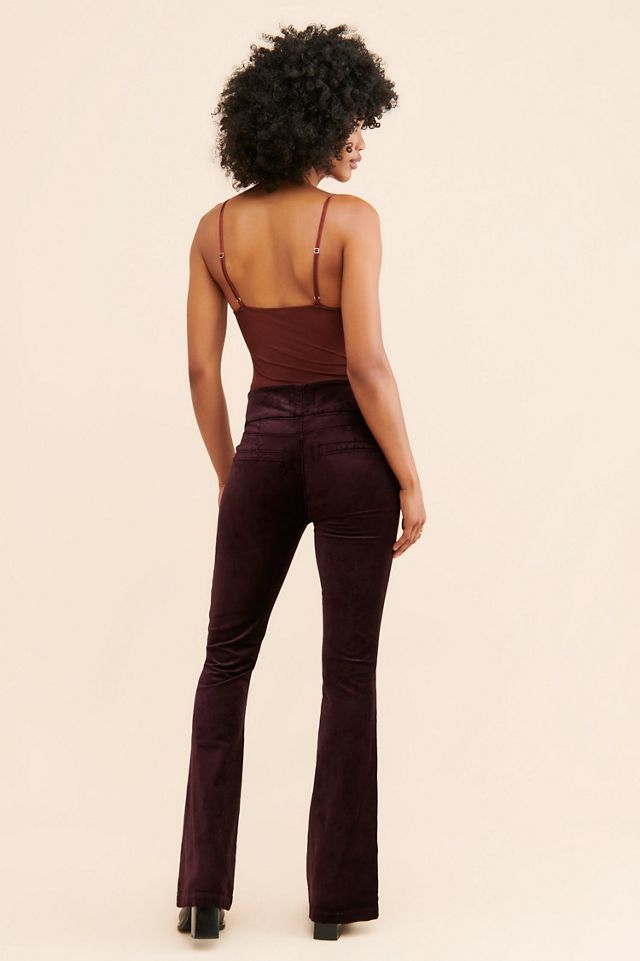 PAIGE Lou Lou Velvet Pants #1