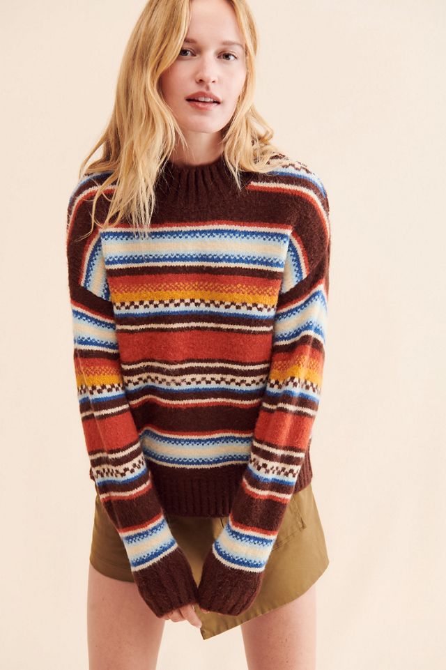 Callahan Lora Striped Turtleneck Sweater #4