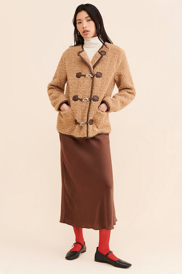 Avec Les Filles Faux Fur Toggle Coat #1