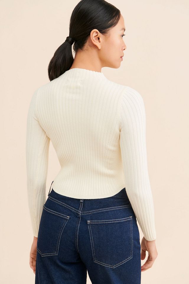Sage The Label Bakery Ribbed Knit Sweater #4