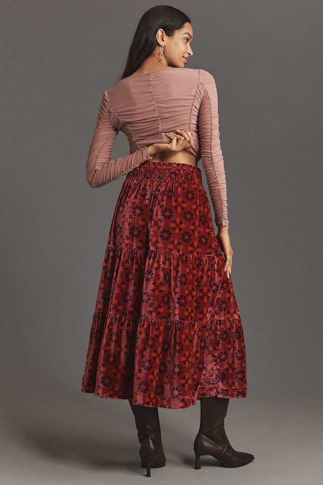 The Somerset Maxi Skirt: Nina Pace Velvet Edition #1